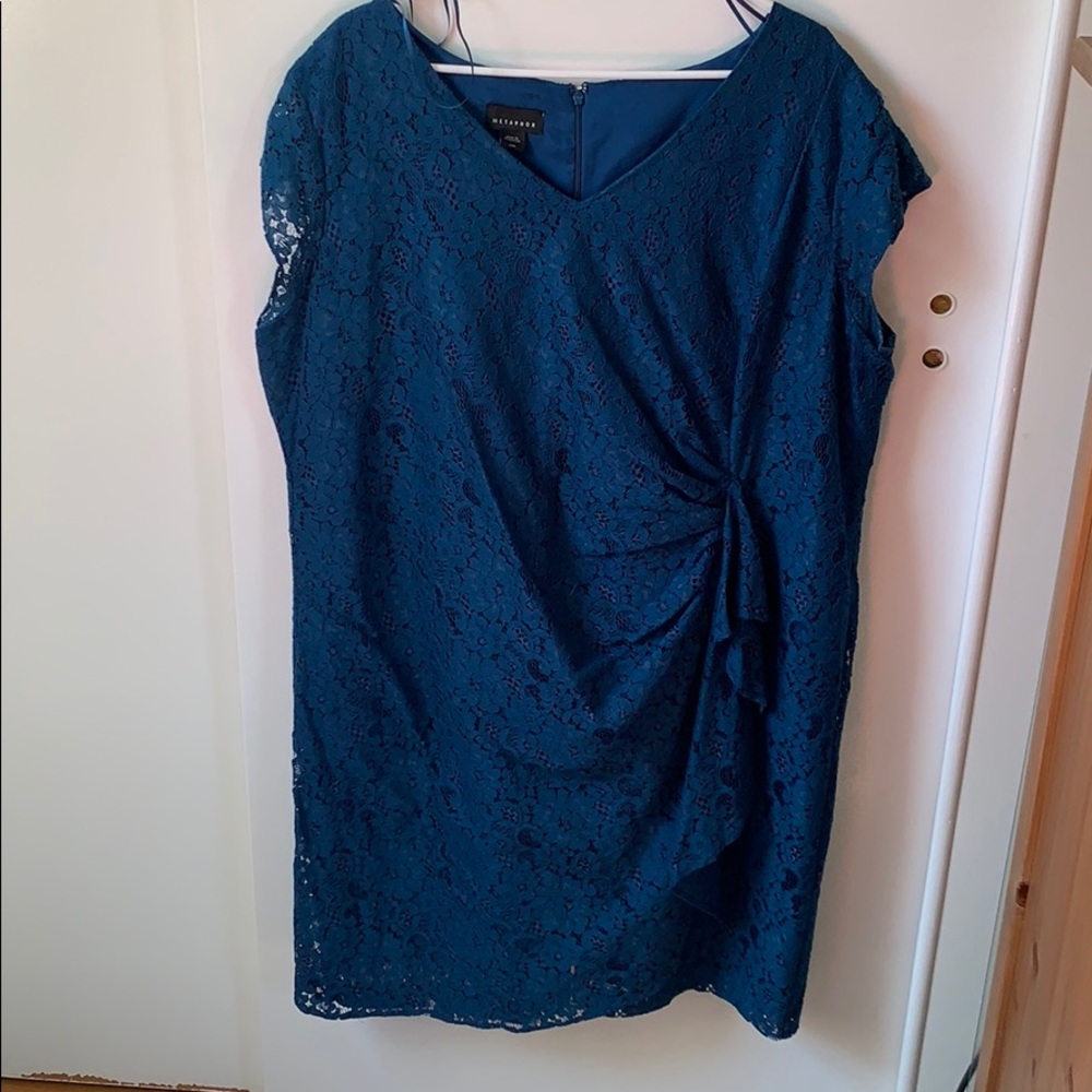 Navy Blue Lace Dress